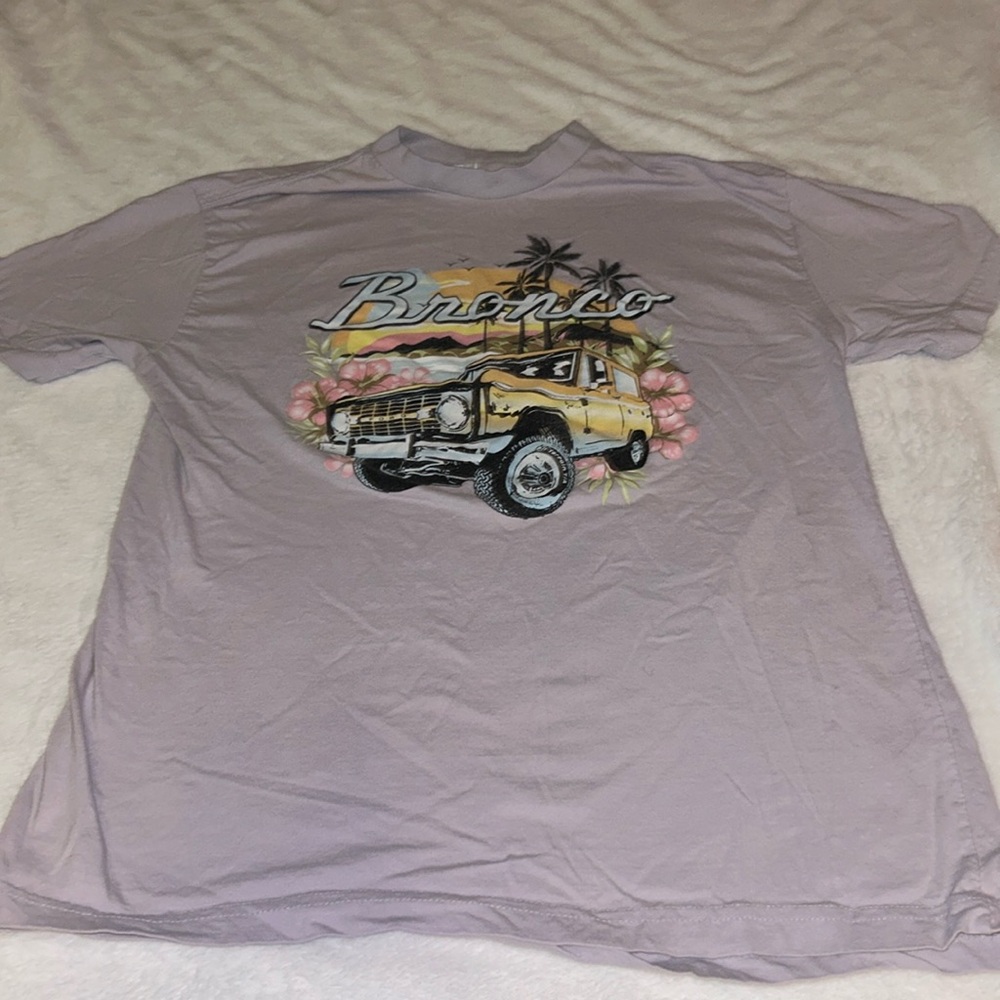Purple graphic tee